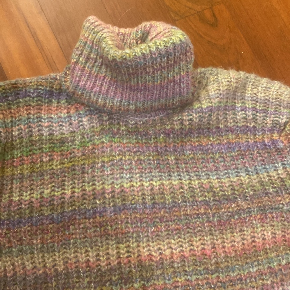 Top Shop Multi Color Sweater Top Size 4-6 Euc Pri… - image 8